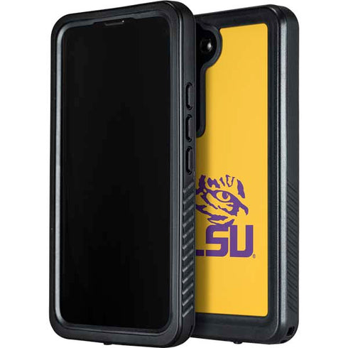 LSU Tiger Eye Logo Yellow Galaxy S24 Plus Waterproof Case